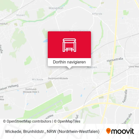 Wickede, Brunhildstr. Karte