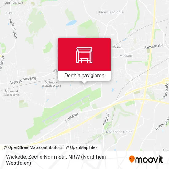 Wickede, Zeche-Norm-Str. Karte