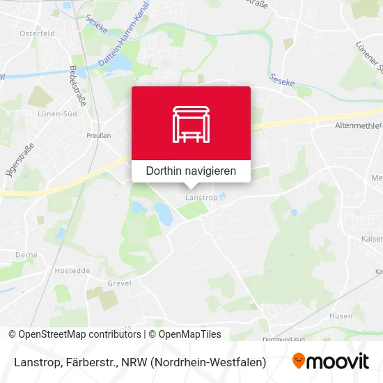 Lanstrop, Färberstr. Karte