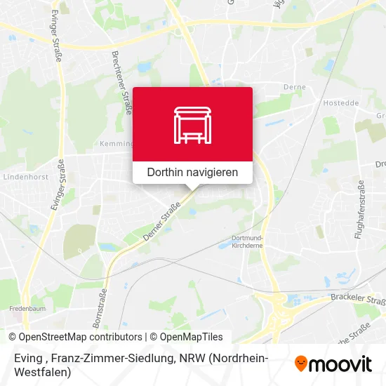 Eving , Franz-Zimmer-Siedlung Karte