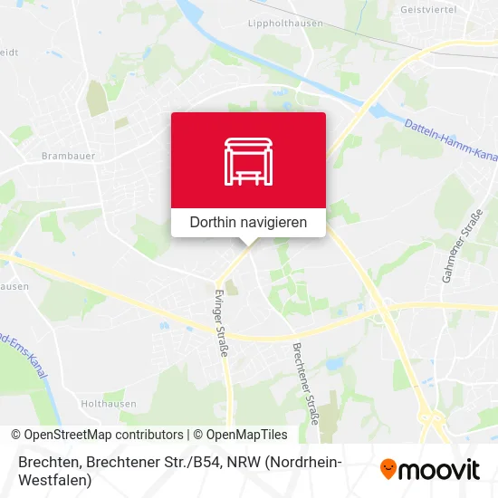 Brechten, Brechtener Str./B54 Karte