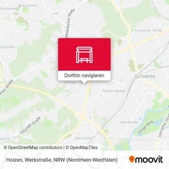 Holzen, Werkstraße Karte