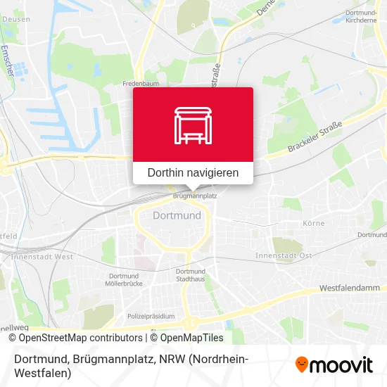 Dortmund, Brügmannplatz Karte