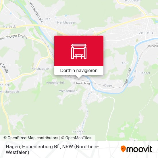 Hagen, Hohenlimburg Bf. Karte