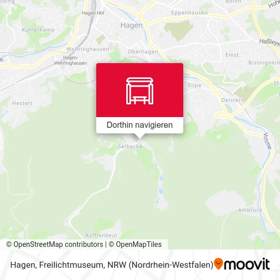 Hagen, Freilichtmuseum Karte