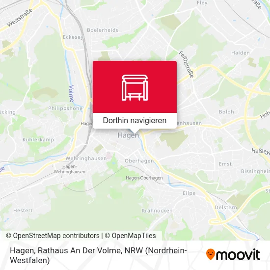 Hagen, Rathaus An Der Volme Karte