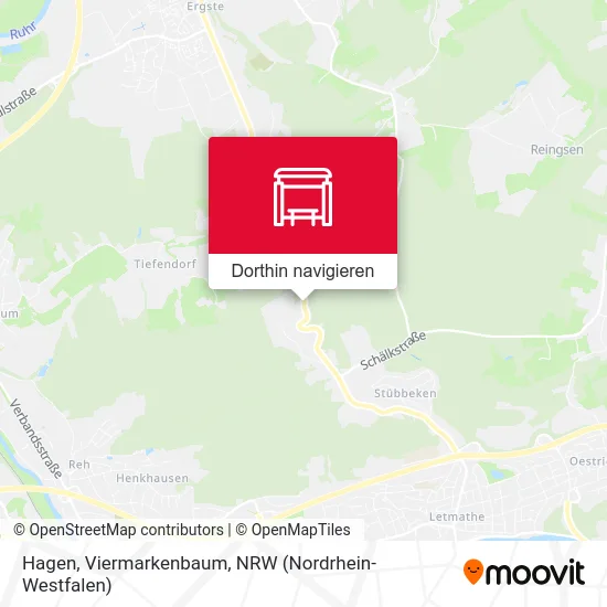 Hagen, Viermarkenbaum Karte