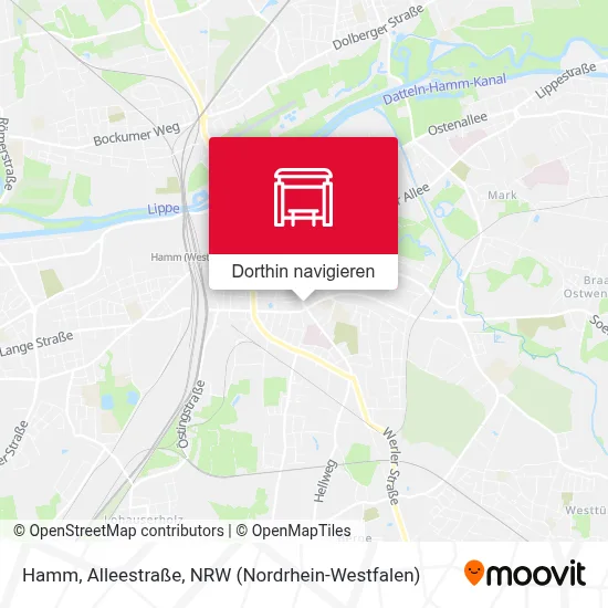 Hamm, Alleestraße Karte