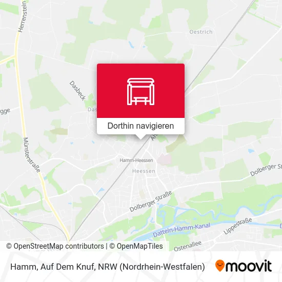 Hamm, Auf Dem Knuf Karte