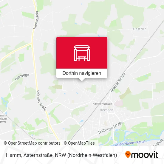 Hamm, Asternstraße Karte