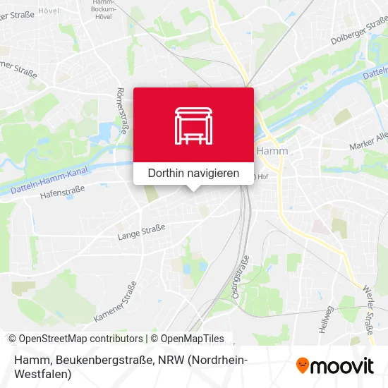 Hamm, Beukenbergstraße Karte