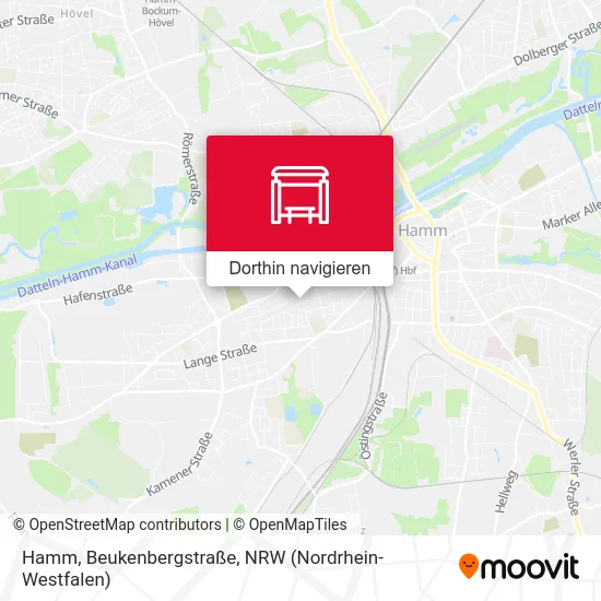 Hamm, Beukenbergstraße Karte
