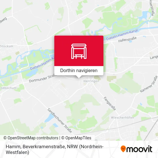 Hamm, Beverkramenstraße Karte