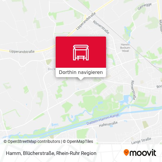 Hamm, Blücherstraße Karte