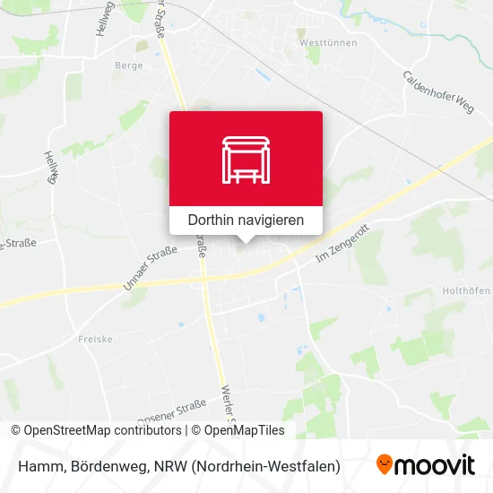 Hamm, Bördenweg Karte