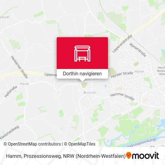 Hamm, Prozessionsweg Karte