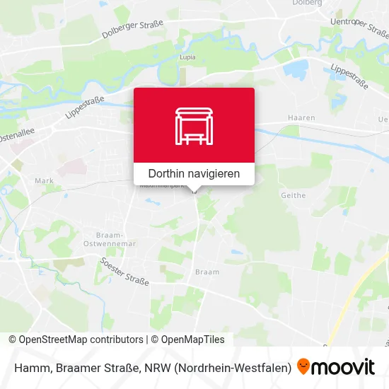 Hamm, Braamer Straße Karte