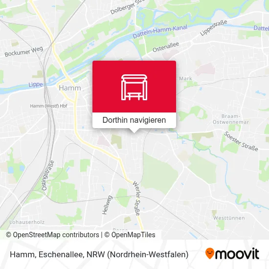 Hamm, Eschenallee Karte
