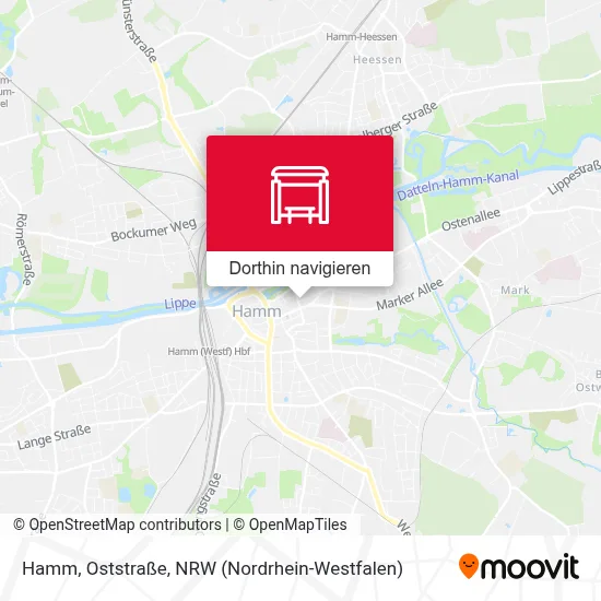 Hamm, Oststraße Karte