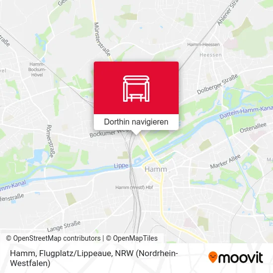 Hamm, Flugplatz/Lippeaue Karte