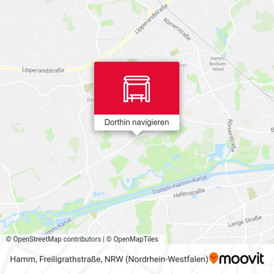 Hamm, Freiligrathstraße Karte