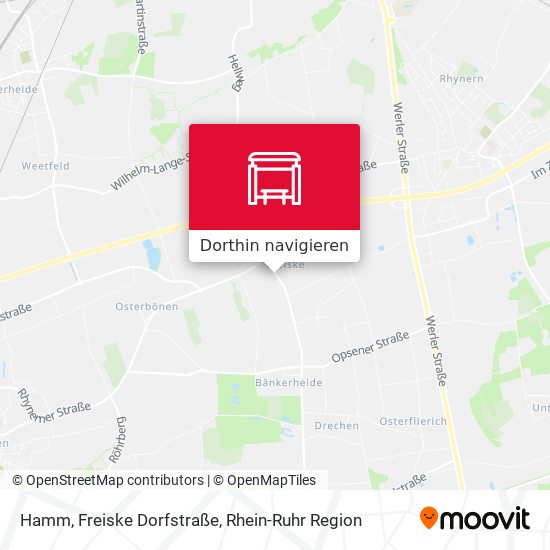 Hamm, Freiske Dorfstraße Karte