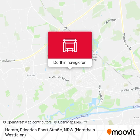 Hamm, Friedrich-Ebert-Straße Karte