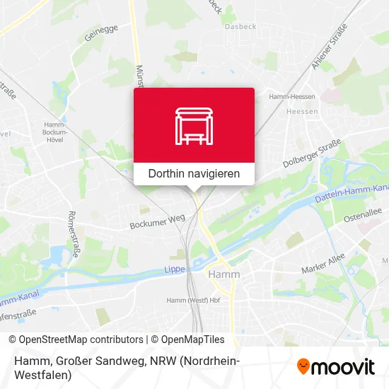 Hamm, Großer Sandweg Karte