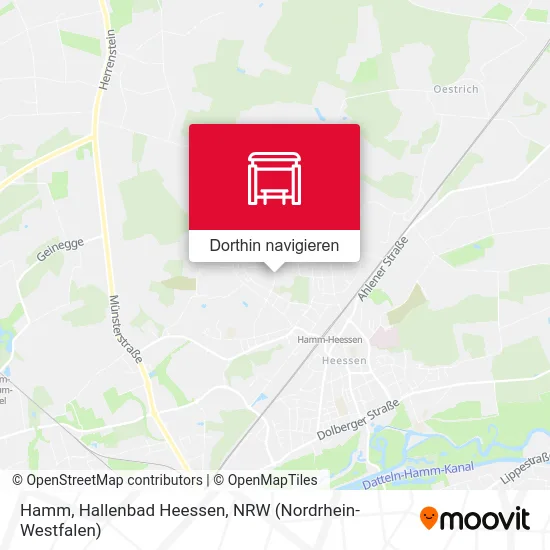 Hamm, Hallenbad Heessen Karte