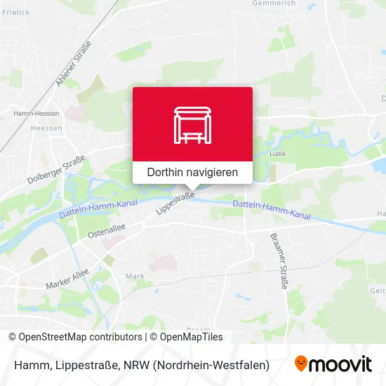 Hamm, Lippestraße Karte