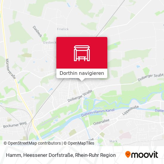 Hamm, Heessener Dorfstraße Karte