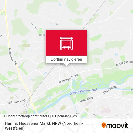 Hamm, Heessener Markt Karte