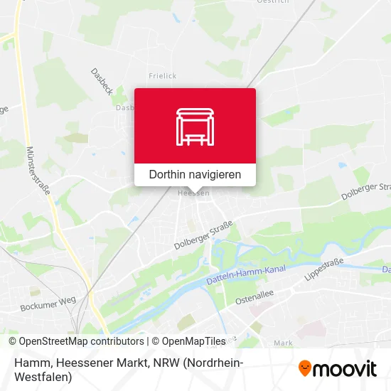 Hamm, Heessener Markt Karte