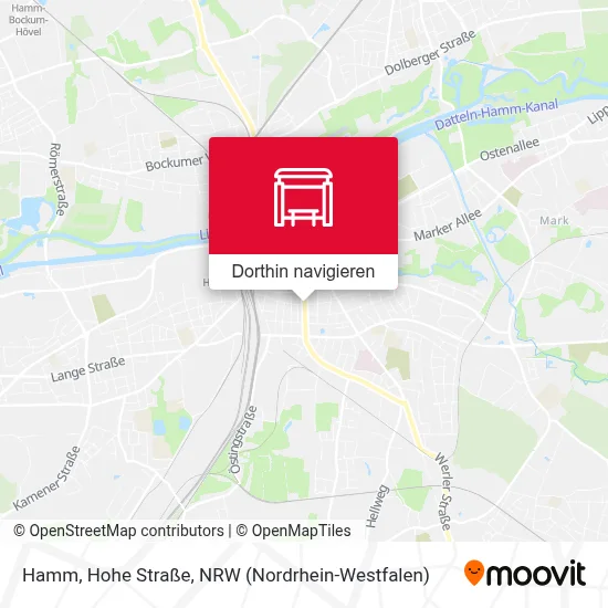 Hamm, Hohe Straße Karte