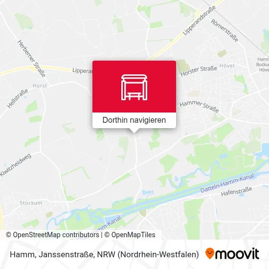 Hamm, Janssenstraße Karte