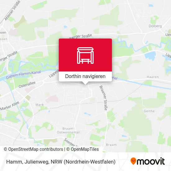 Hamm, Julienweg Karte