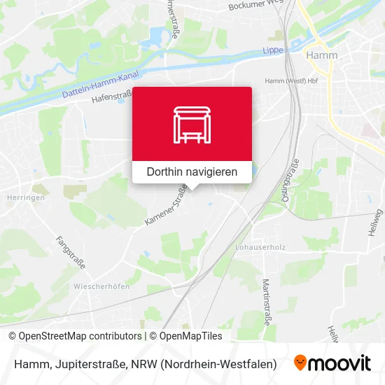Hamm, Jupiterstraße Karte