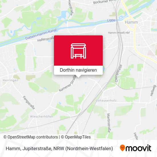 Hamm, Jupiterstraße Karte