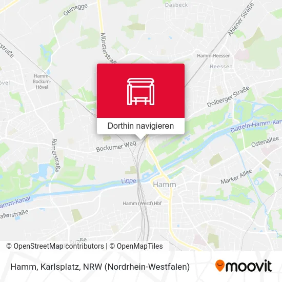 Hamm, Karlsplatz Karte