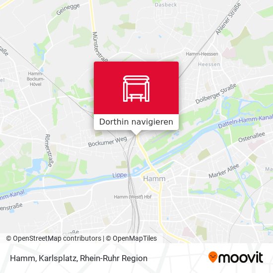 Hamm, Karlsplatz Karte