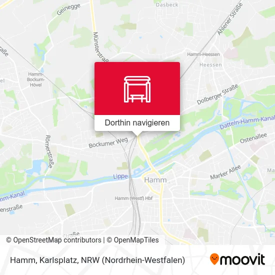 Hamm, Karlsplatz Karte