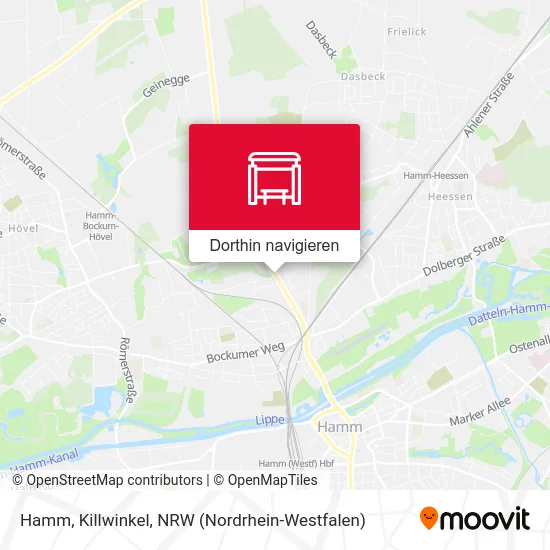 Hamm, Killwinkel Karte