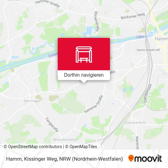 Hamm, Kissinger Weg Karte