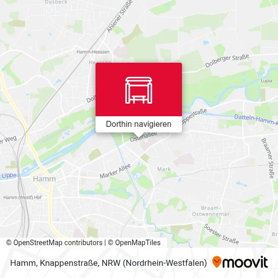 Hamm, Knappenstraße Karte