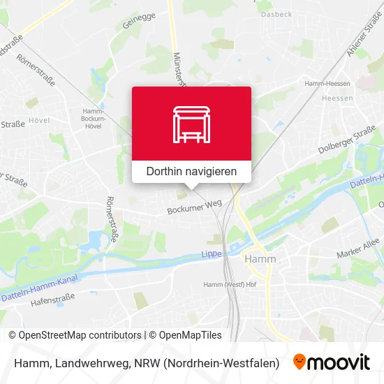 Hamm, Landwehrweg Karte