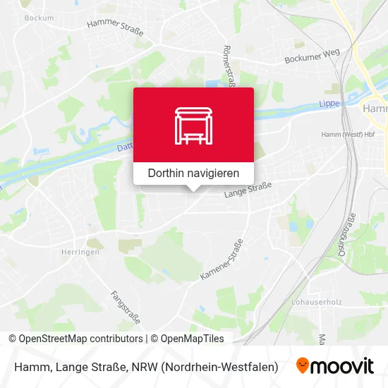 Hamm, Lange Straße Karte