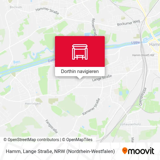 Hamm, Lange Straße Karte