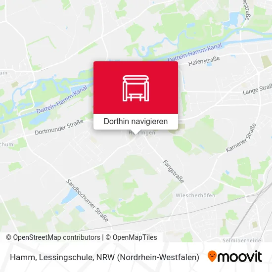 Hamm, Lessingschule Karte