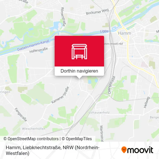 Hamm, Liebknechtstraße Karte