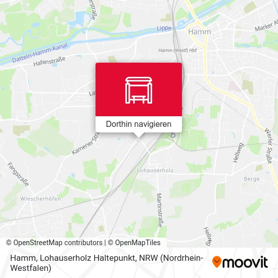 Hamm, Lohauserholz Haltepunkt Karte
